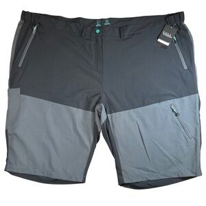 Lilla Popken Outdoor Hiking Shorts Black Grey Water Repellent Plus Size 30 NWT